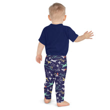 Load image into Gallery viewer, Airplanes on Blue - Kid&#39;s Leggings
