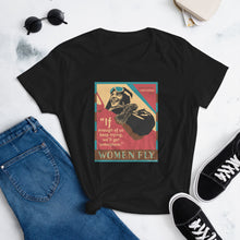 Load image into Gallery viewer, Amelia Earhart 20th Century Hero – Women&#39;s short sleeve t-shirt
