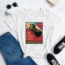 Load image into Gallery viewer, Amelia Earhart 20th Century Hero – Women&#39;s short sleeve t-shirt
