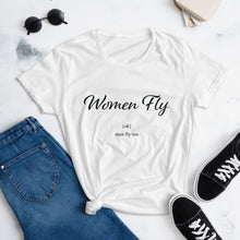 Load image into Gallery viewer, Ok men fly too – Women&#39;s short sleeve t-shirt
