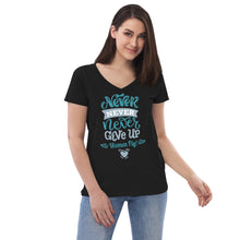 Load image into Gallery viewer, Women’s recycled v-neck t-shirt
