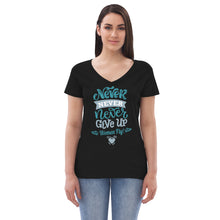 Load image into Gallery viewer, Women’s recycled v-neck t-shirt
