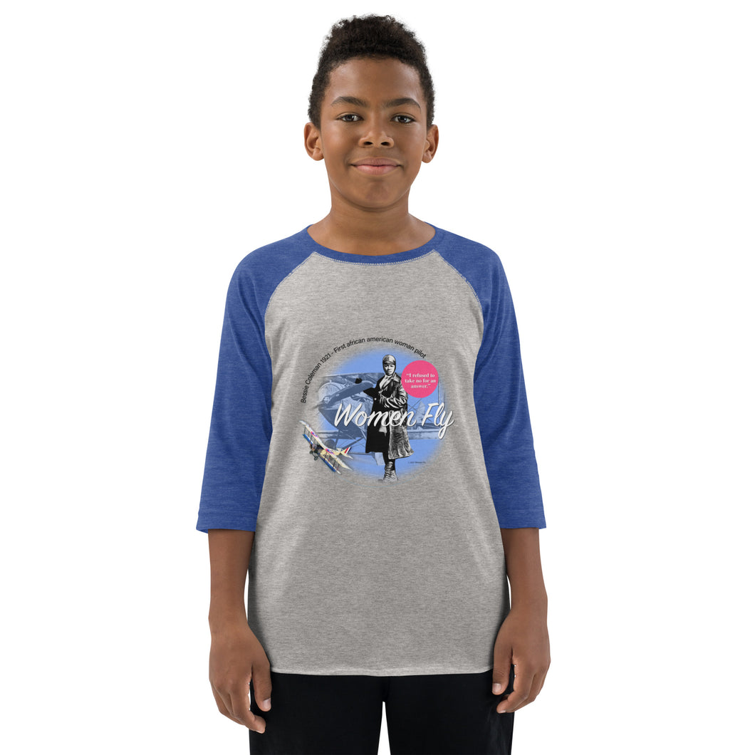 Bessie Coleman - Youth baseball shirt